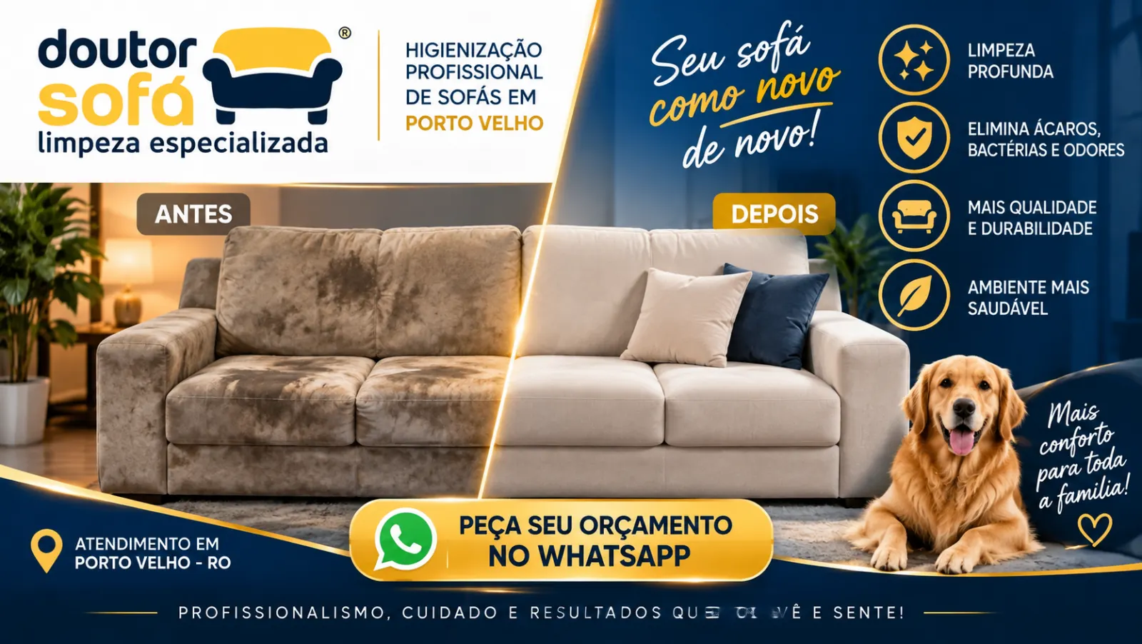DOUTOR SOFÁ – LIMPEZA ESPECIALIZADA EM PORTO VELHO