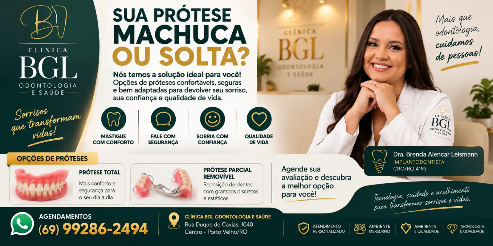 Clínica BGL Odontologia e Saúde — próteses dentárias em Porto Velho