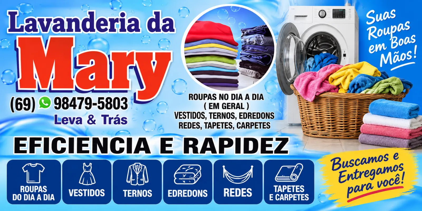 Lavanderia da Mary – Eficiência e Rapidez!