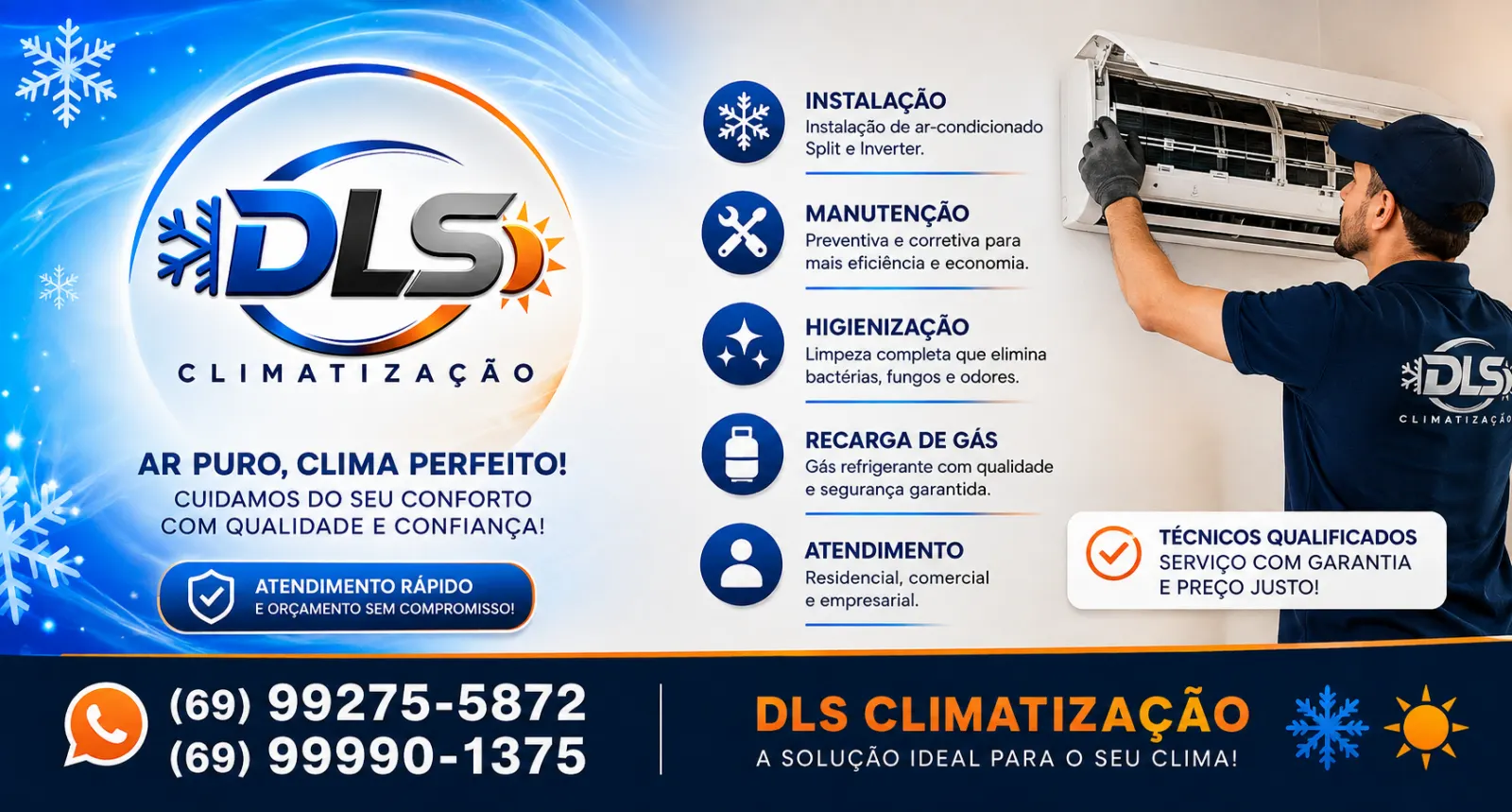 DLS Climatização – Conforto, Economia e Qualidade para o seu Ambiente!