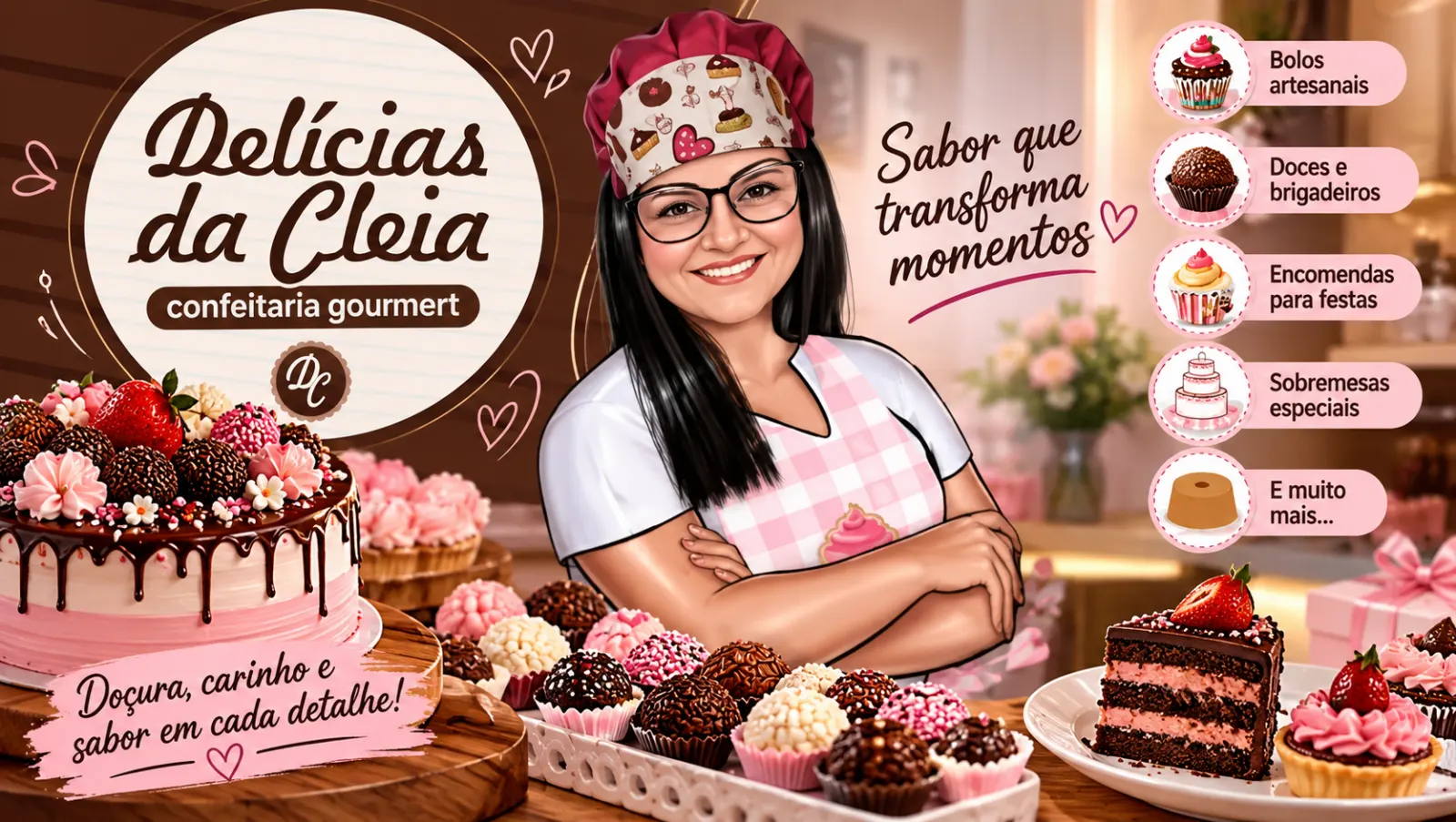 DELÍCIAS DA CLEIA – CONFEITARIA GOURMET