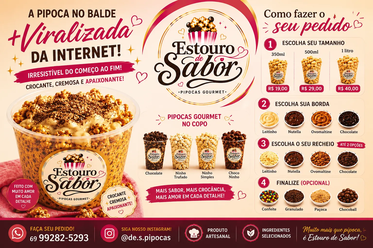 Estouro de Sabor – Pipocas Gourmet