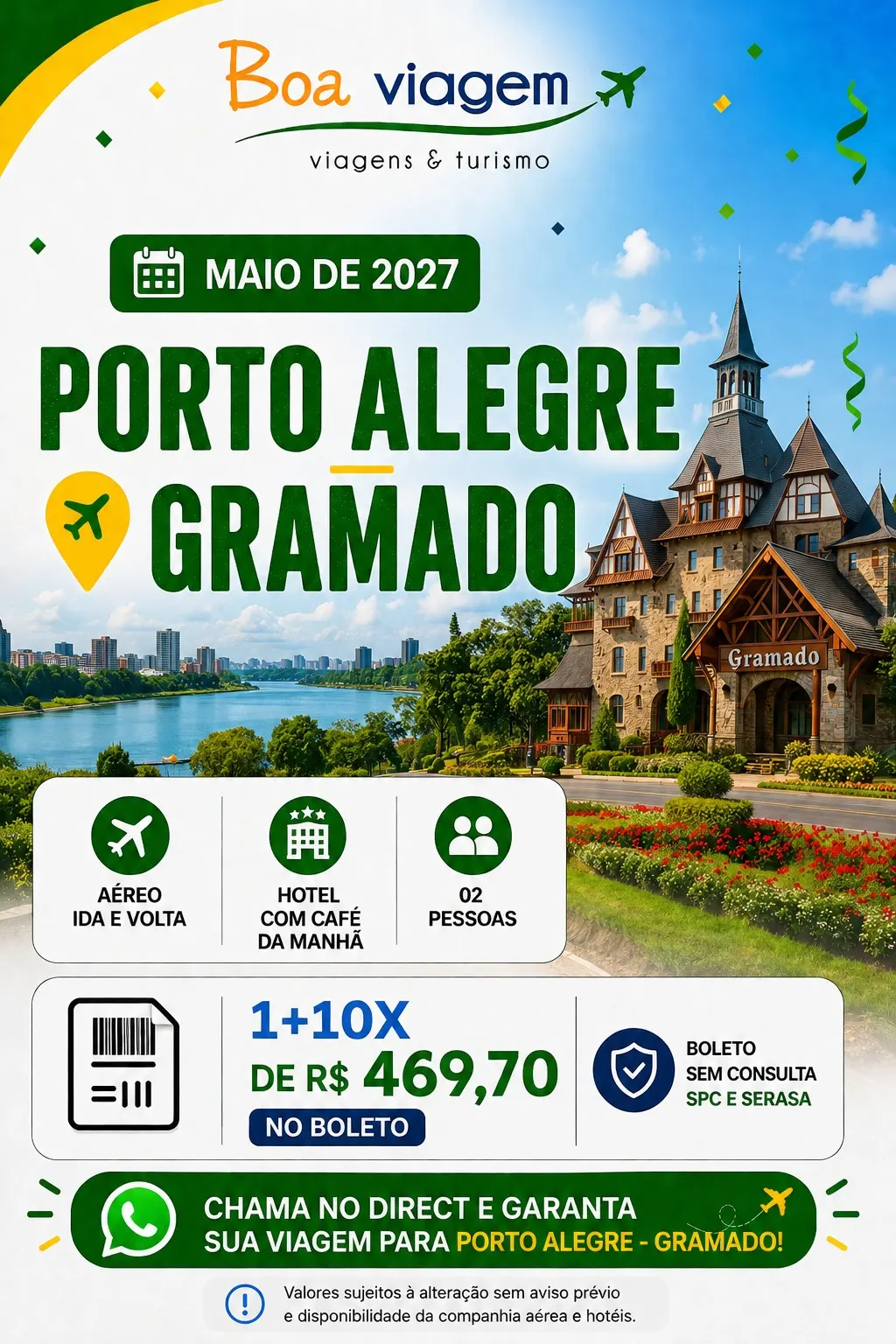 Promoção de Pacote de Viagens