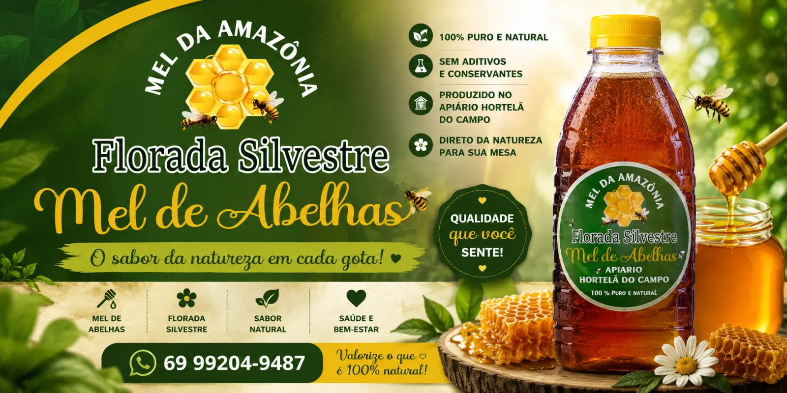 Mel da Amazônia – Florada Silvestre 🍯🐝