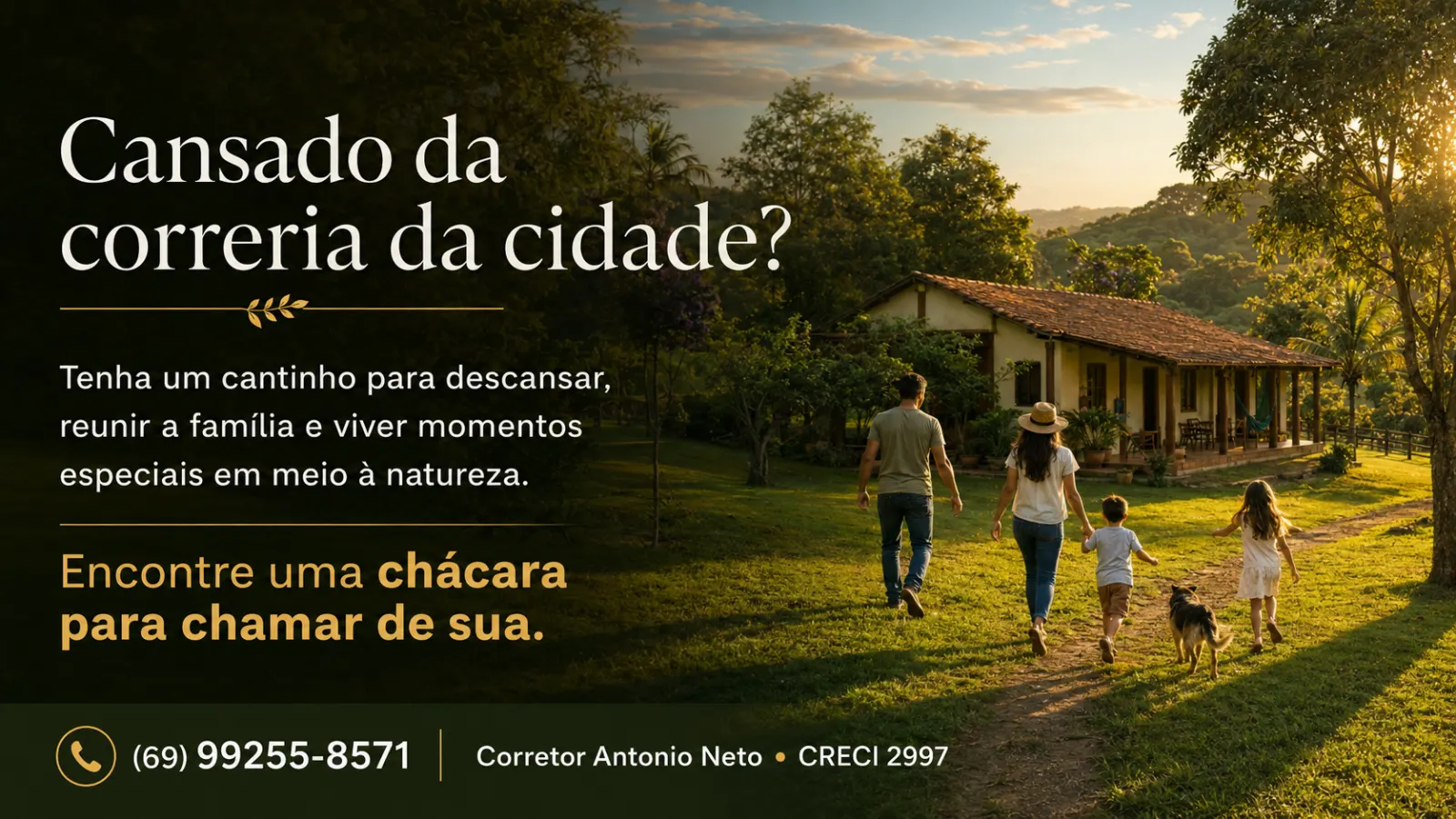 Cansado da Correria da Cidade?