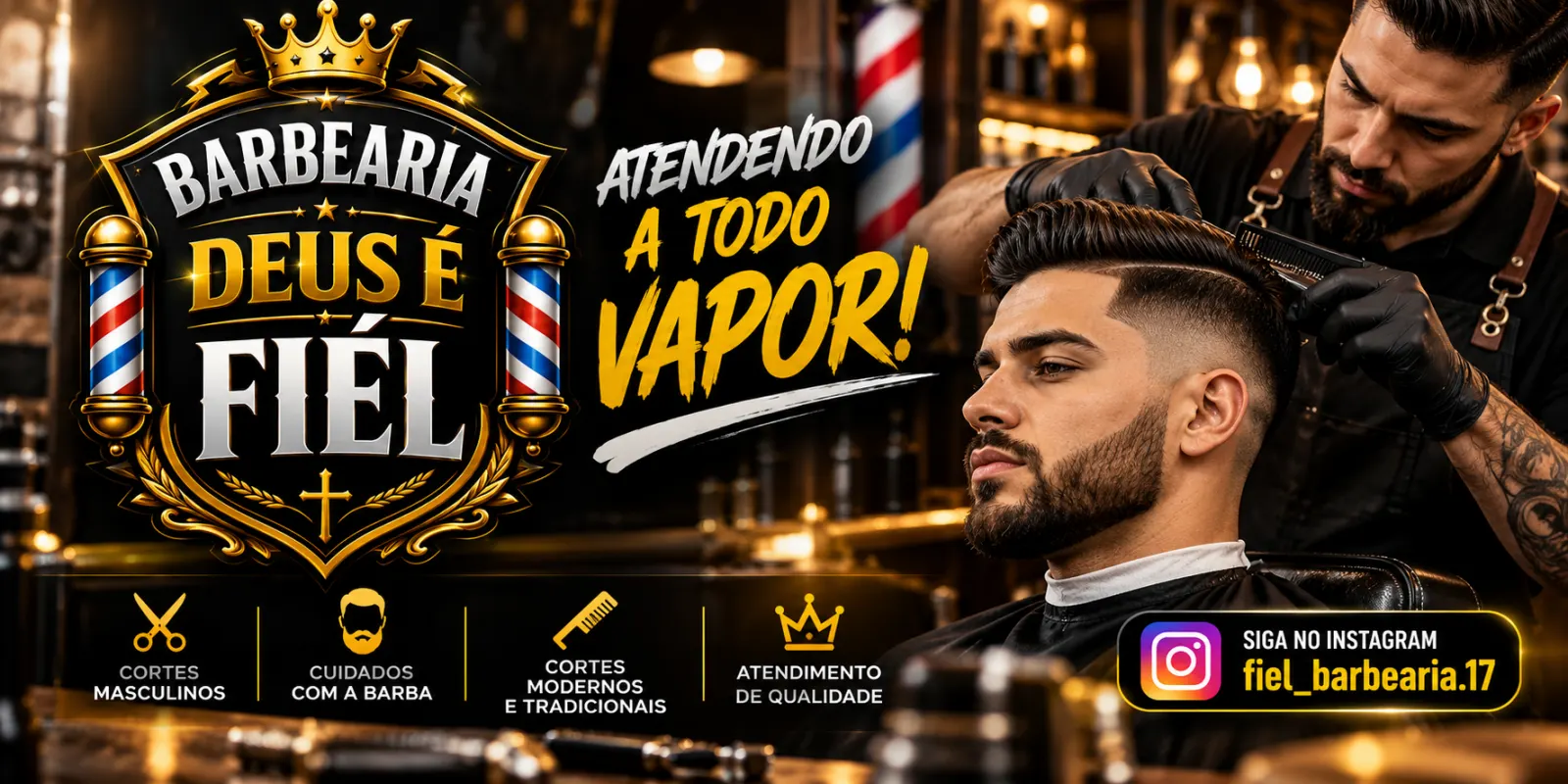 Barbearia Deus é Fiel – Estilo e cuidado para você!