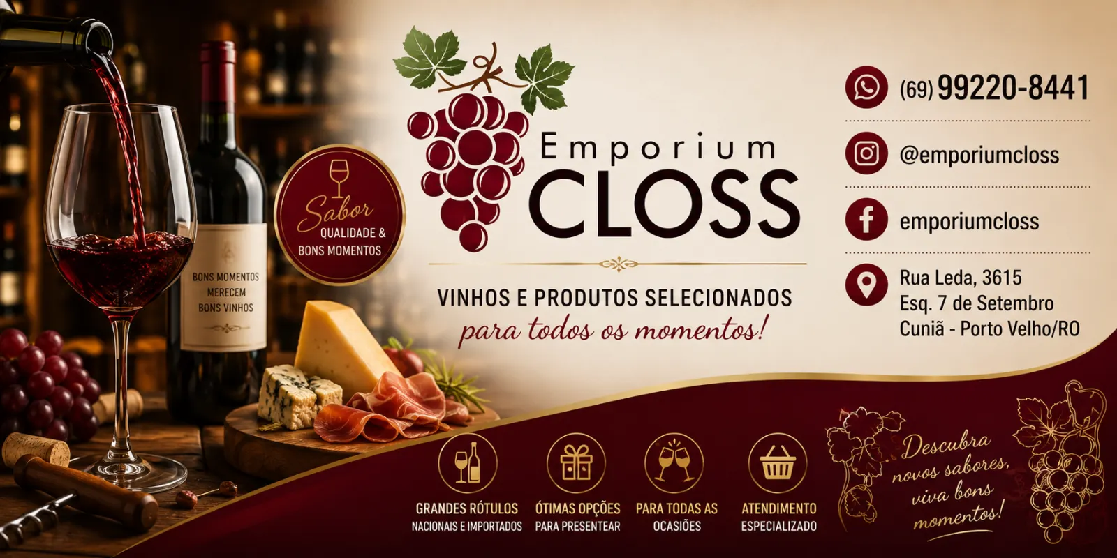 Emporium Closs – Sabor, Qualidade e Bons Momentos
