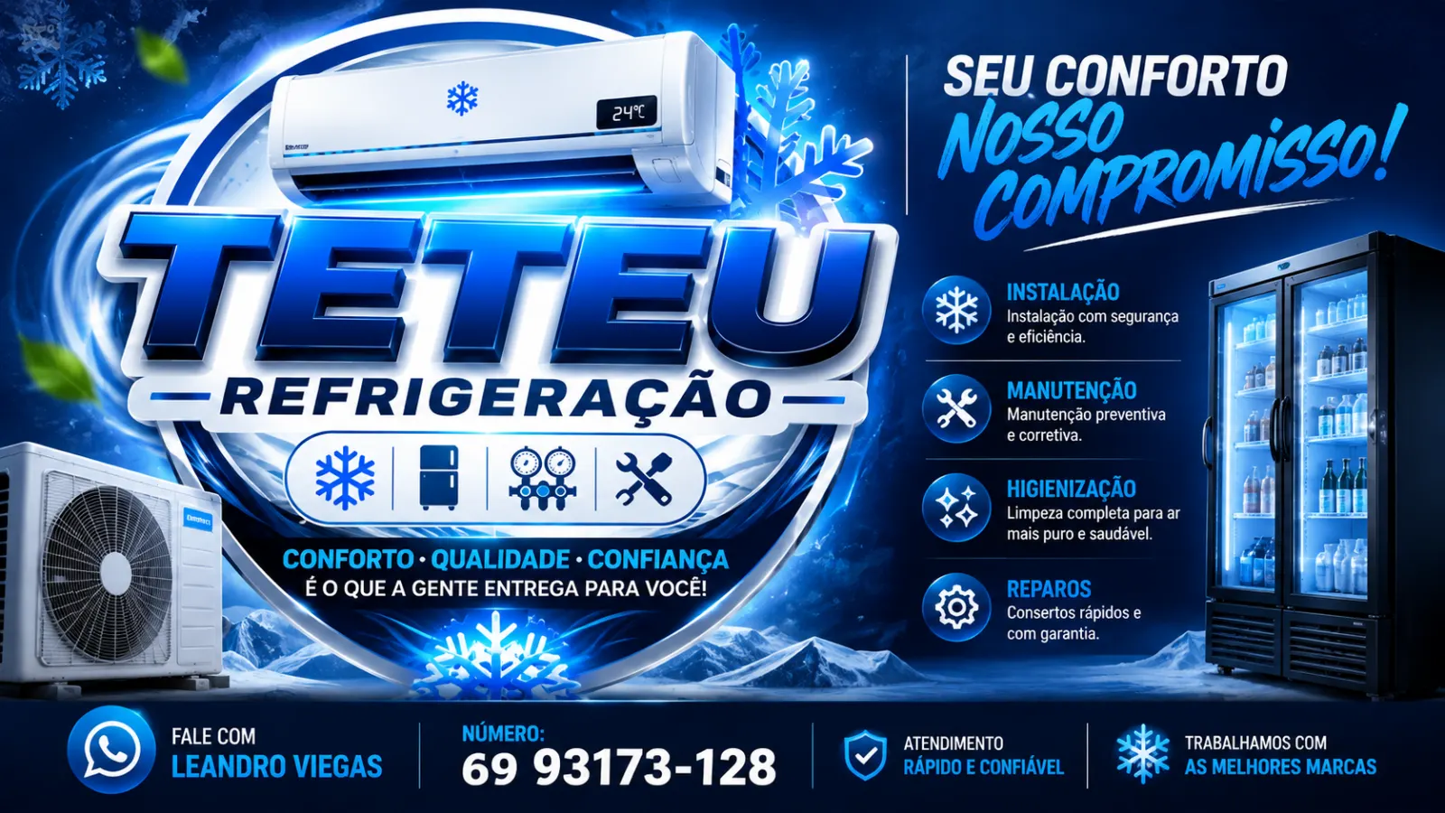 ❄️ Teteu Refrigeração – Conforto e qualidade para você!