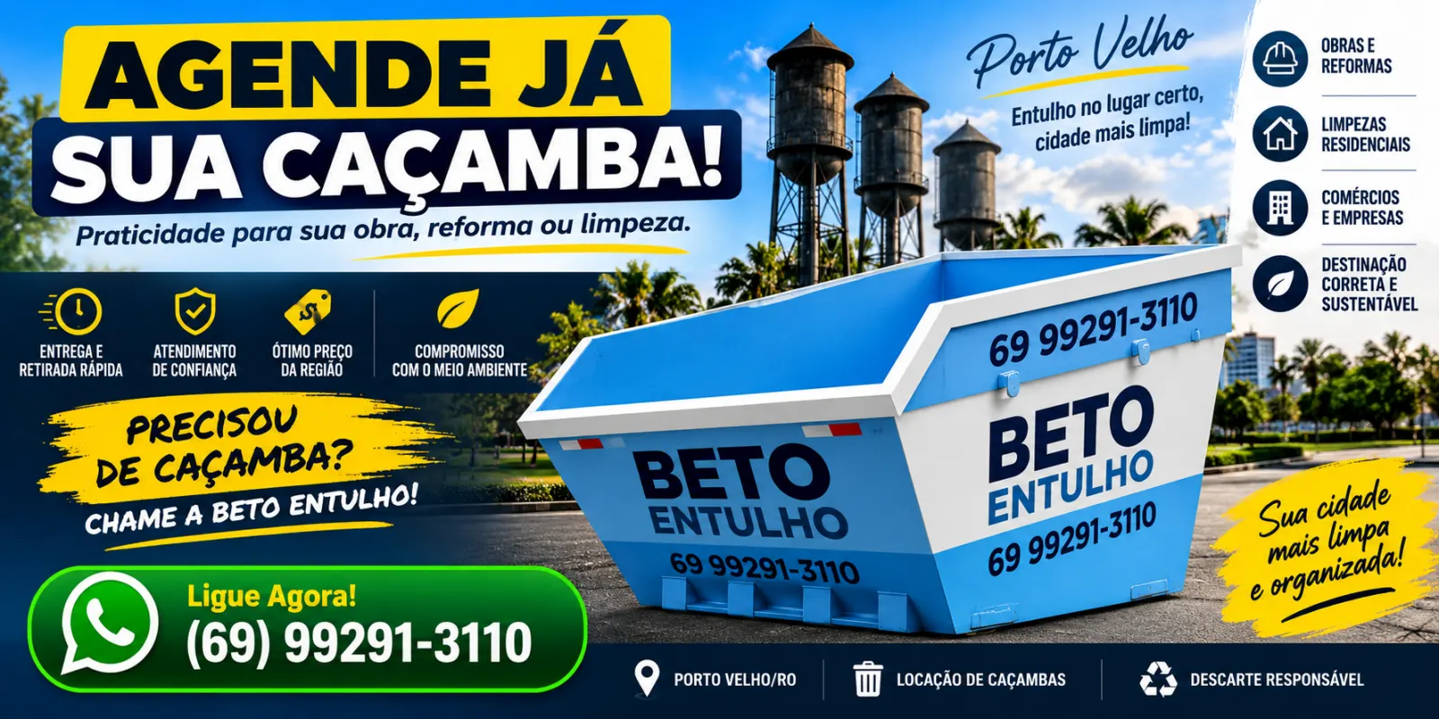 Beto Entulho – Caçambas em Porto Velho/RO