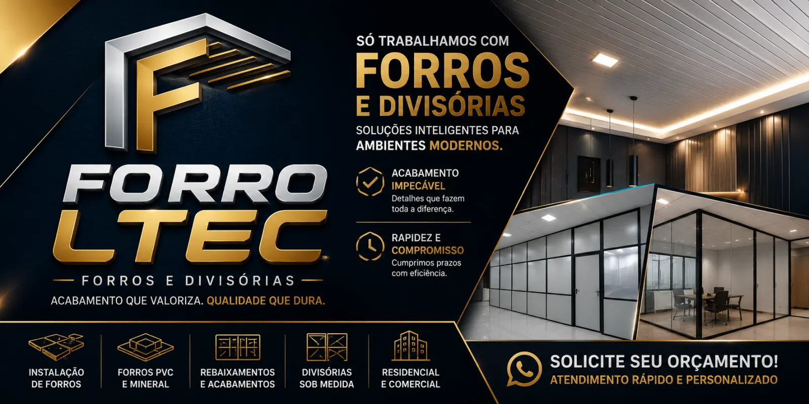 FORRO LTEC – Qualidade que transforma seu ambiente!
