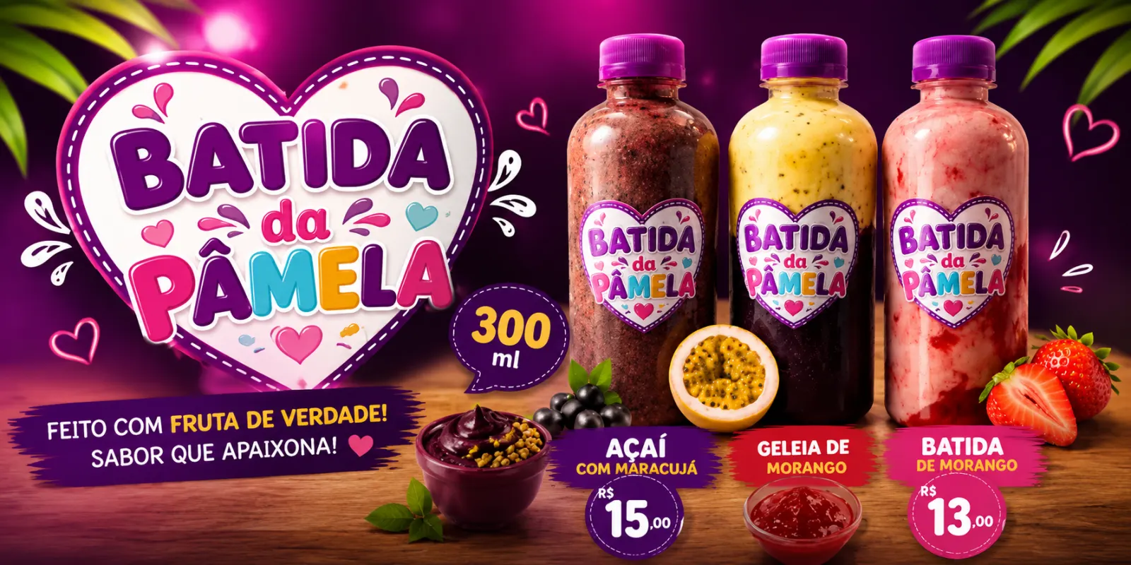 Batida da Pâmela – Sabor que apaixona!
