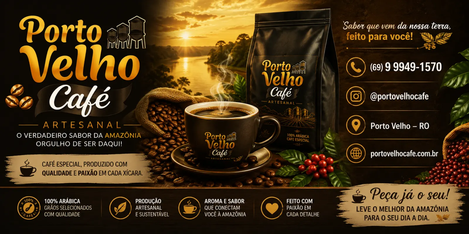 Porto Velho Café Artesanal — O Verdadeiro Sabor da Amazônia