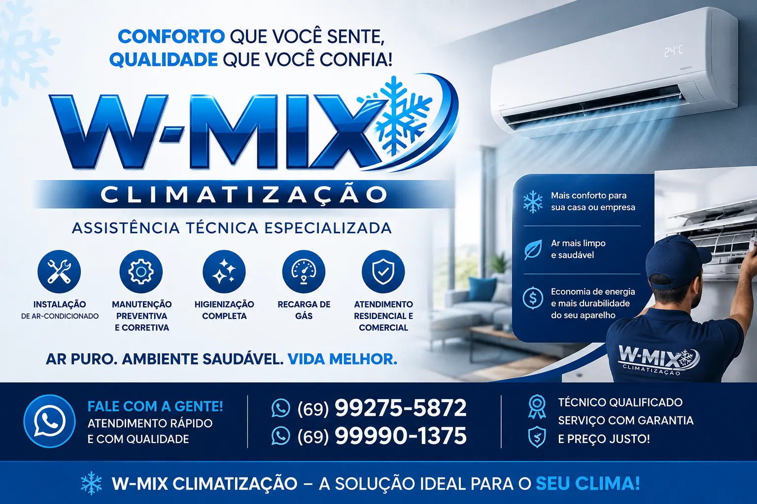 W-MIX Climatização – Especialistas em Ar-Condicionado