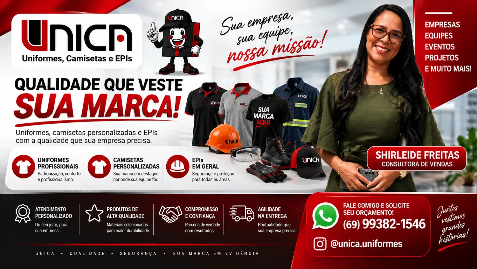 UNICA – UNIFORMES, CAMISETAS E EPIs