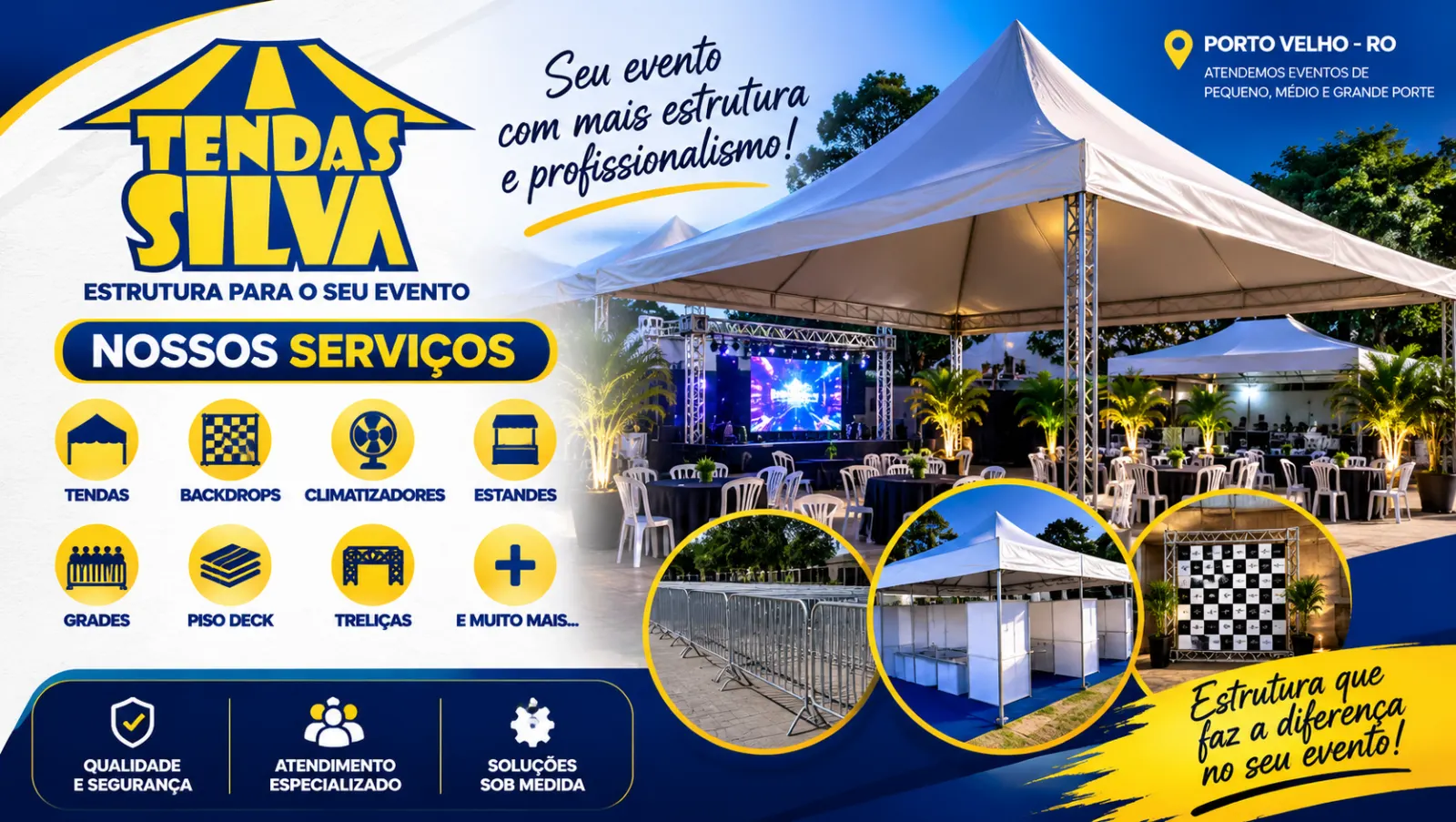 TENDAS SILVA – ESTRUTURA E SOLUÇÕES PARA SEU EVENTO!