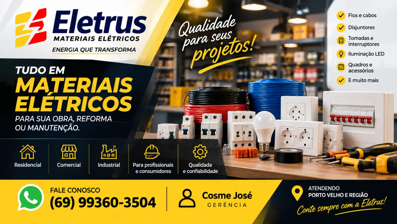 ELETRUS MATERIAIS ELÉTRICOS – ENERGIA QUE TRANSFORMA!