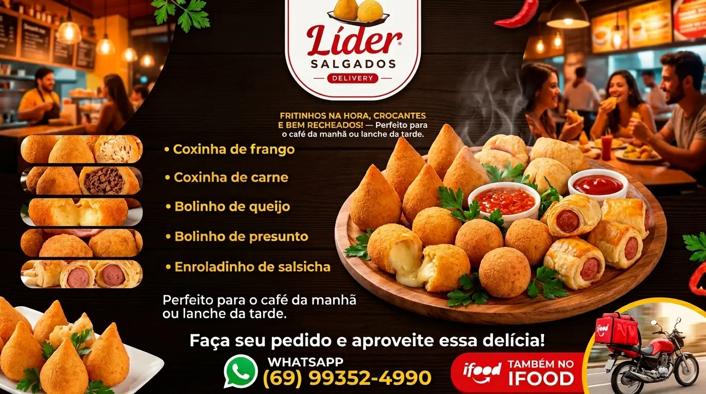 Líder Salgados - Delivery