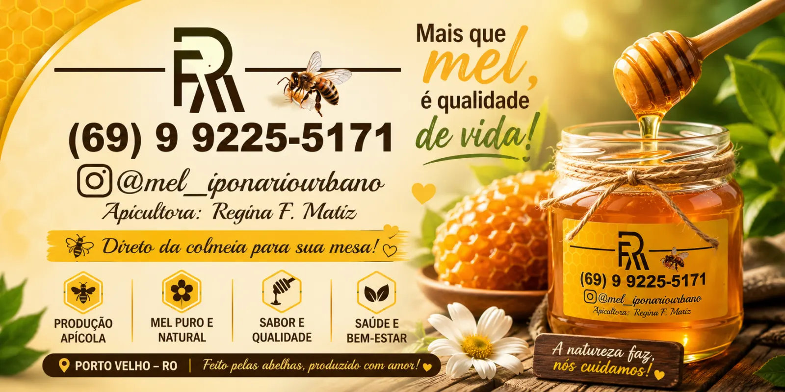 Mel – Apiário Urbano | Direto da Apicultora