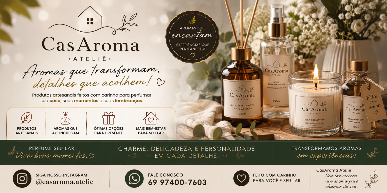 CasAroma Ateliê — Perfume, aconchego e cuidado para o seu ambiente