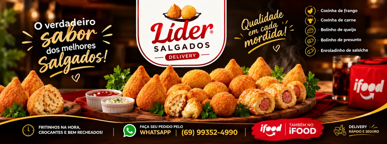 Líder Salgados - Delivery