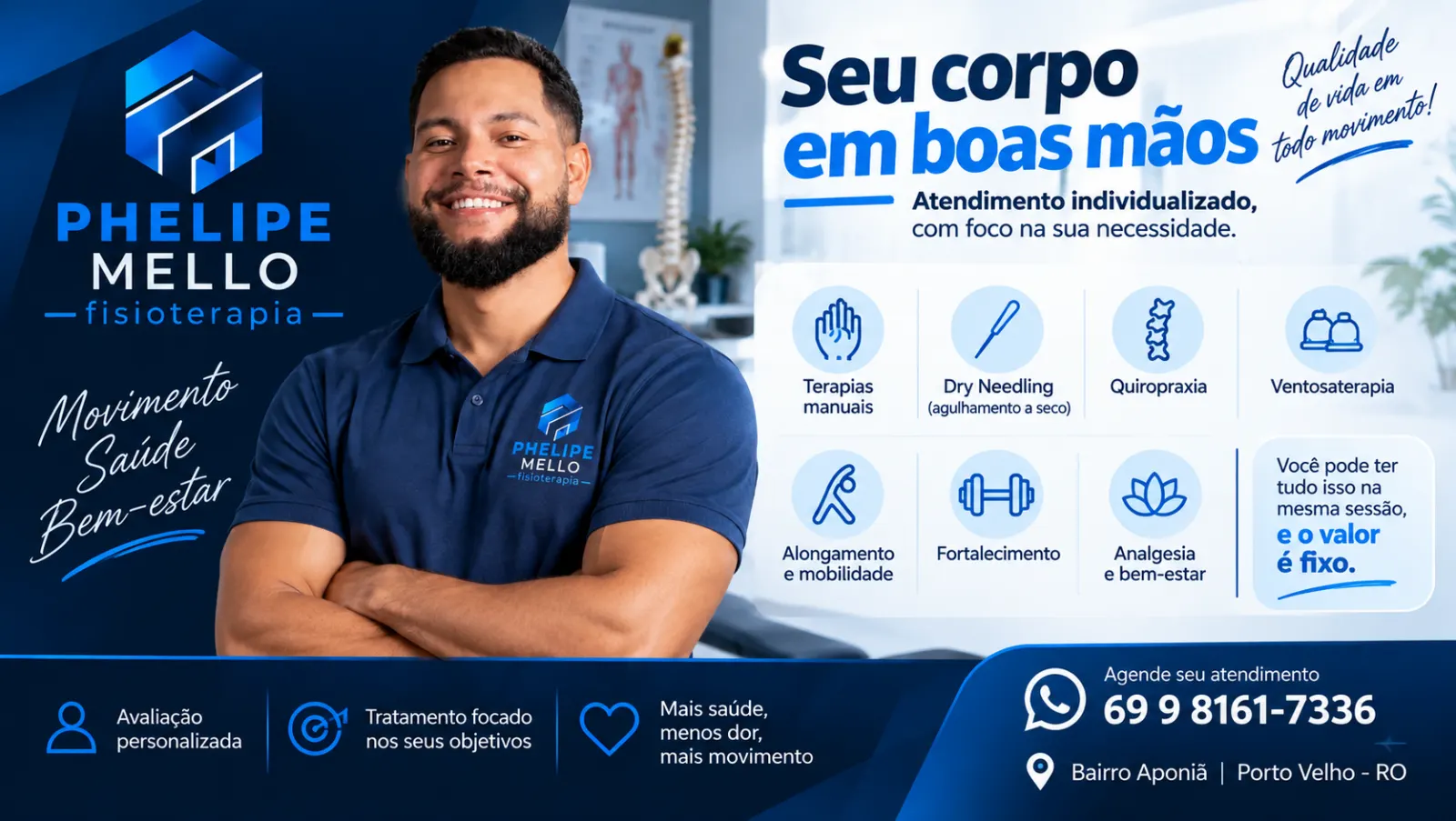 PHELIPE MELLO FISIOTERAPIA – ATENDIMENTO INDIVIDUALIZADO