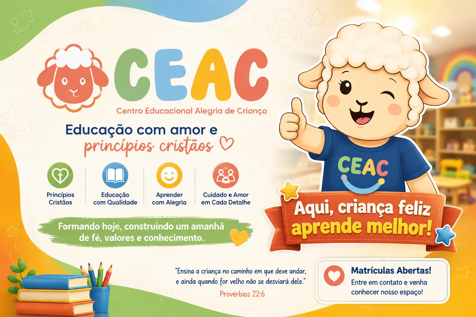 🌈 CEAC — CENTRO EDUCACIONAL ALEGRIA DE CRIANÇA 🐑💛