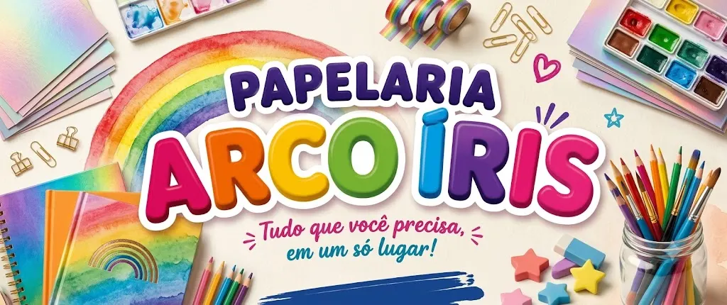 Papelaria Arco-Íris – Tudo o que você precisa em um só lugar!