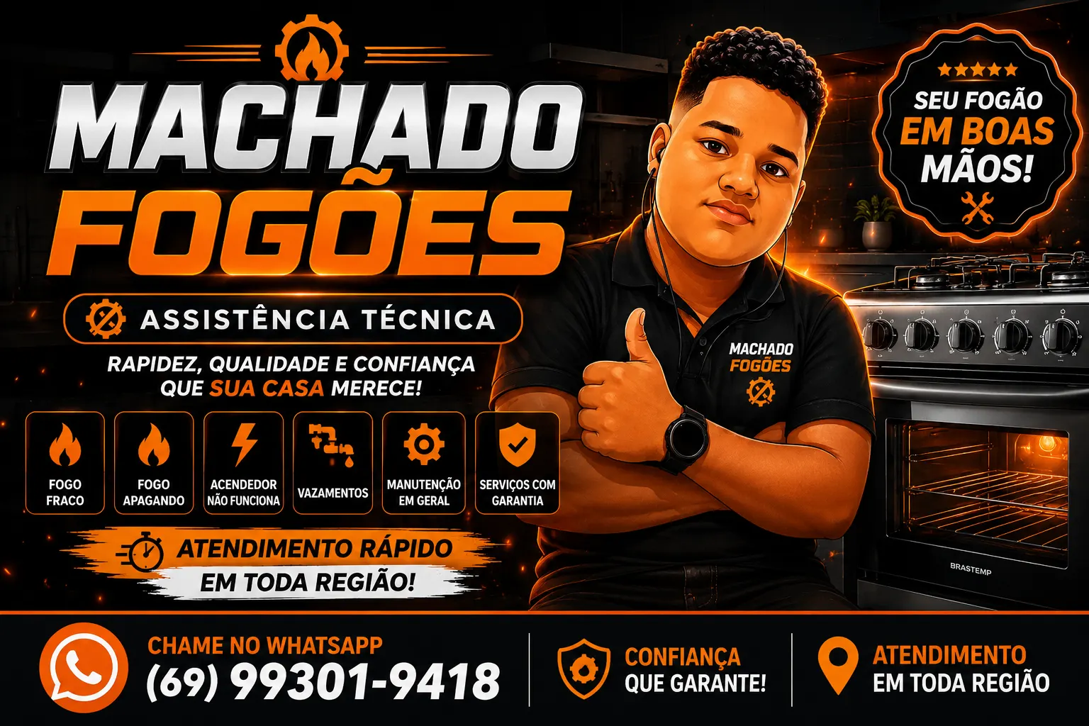 Machado Fogões – Assistência Técnica de Confiança!