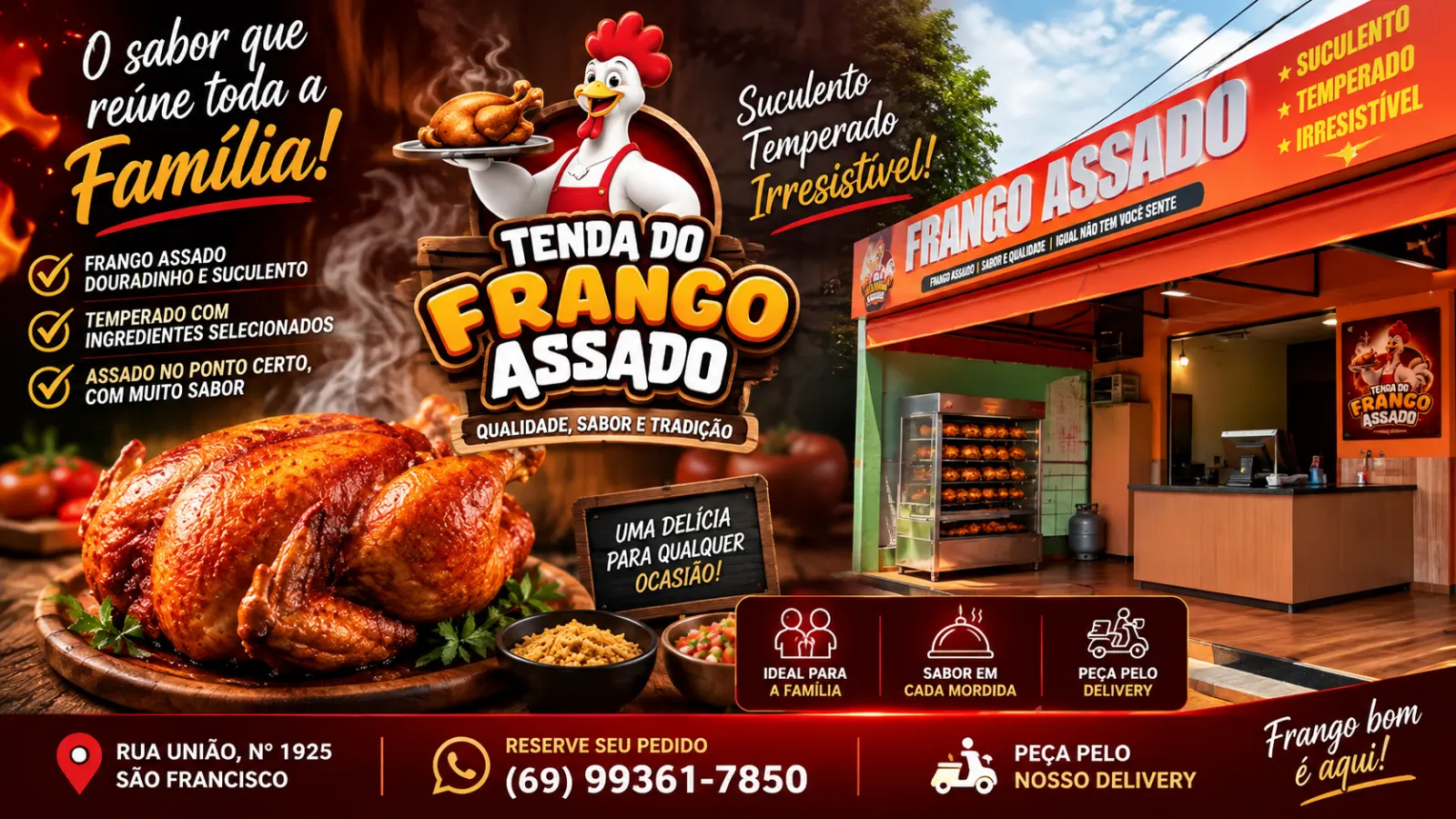 TENDA DO FRANGO ASSADO – O SABOR QUE REÚNE TODA A FAMÍLIA!