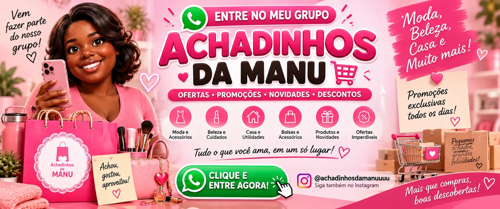 Achadinhos da Manu – ofertas, promoções e novidades todos os dias!