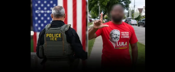 Brasileiro apontado como apoiador de Lula teria sido detido pelo ICE nos EUA; caso repercute nas redes