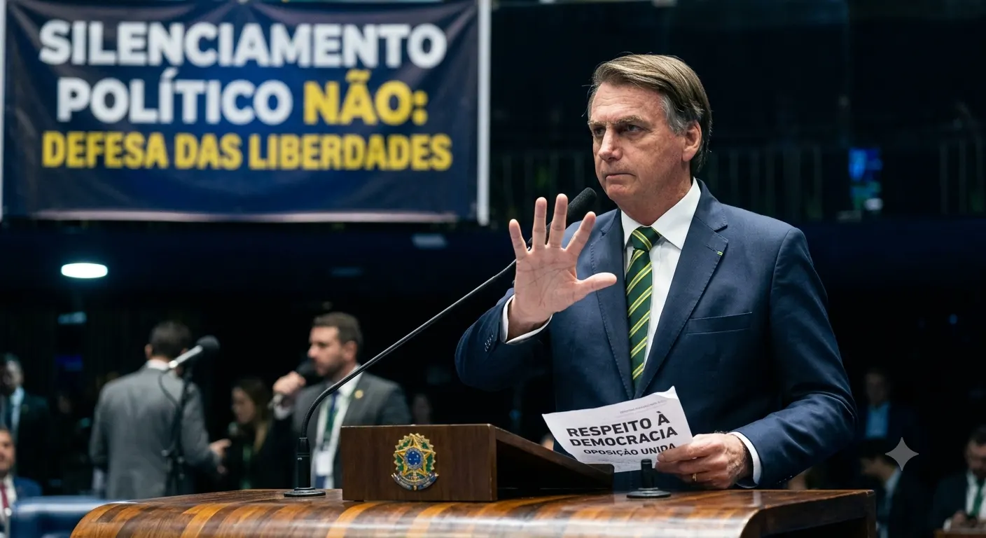 Ofensiva no Congresso: Oposição repudia decisão do STF e classifica restrições a Jair Bolsonaro como "silenciamento político"