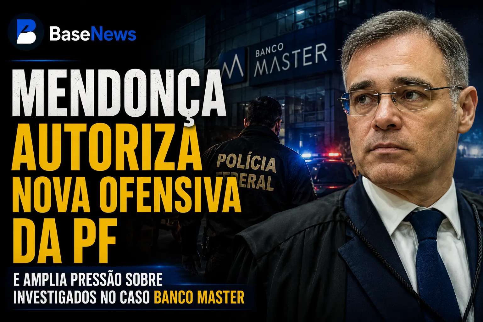 Mendonça autoriza nova ofensiva da PF e amplia pressão sobre investigados no caso Banco Master