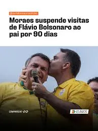 Restrição Judicial: Ministro Alexandre de Moraes suspende visitas do senador Flávio Bolsonaro ao pai por 90 dias