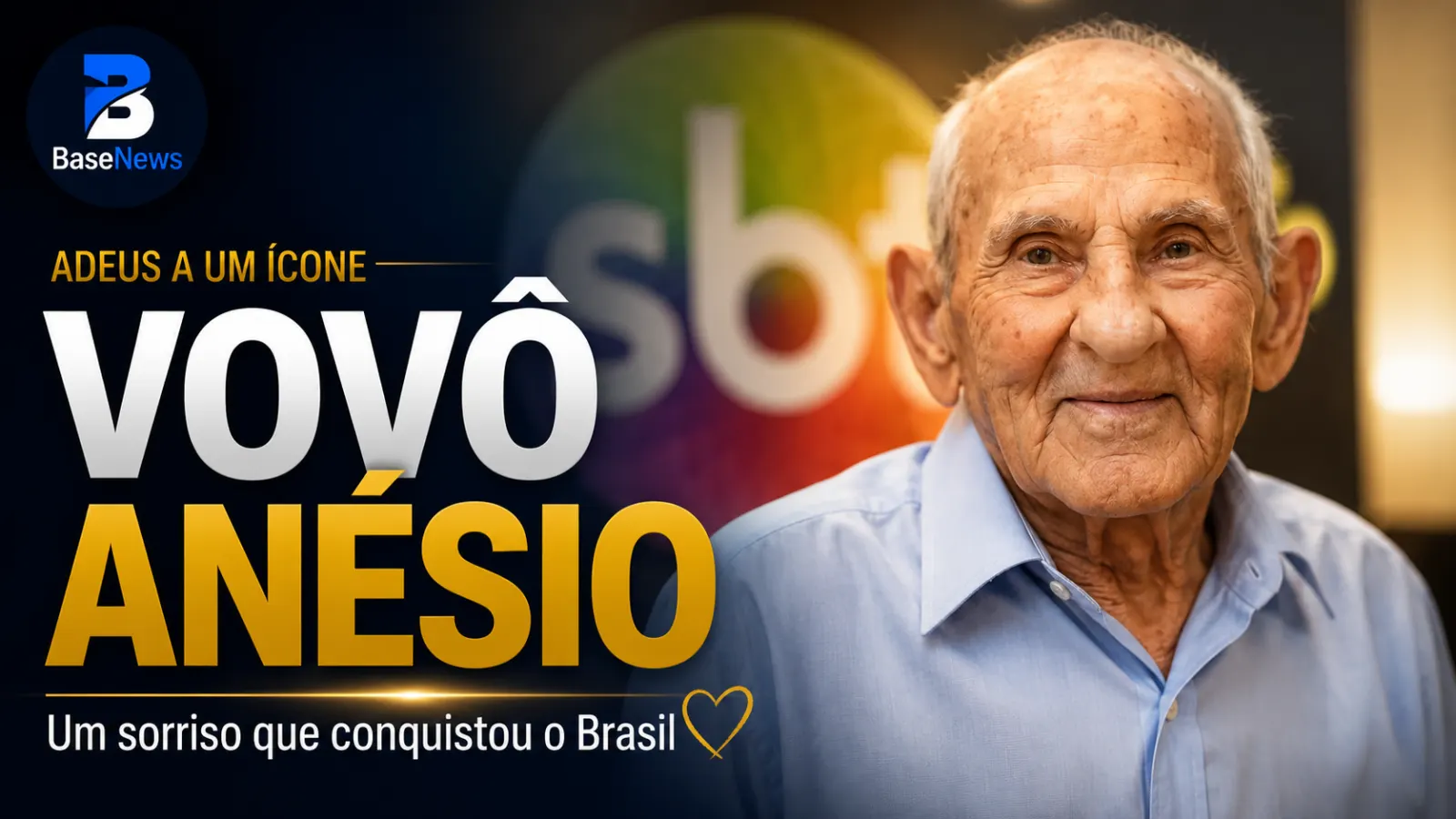 Com profunda tristeza, nos despedimos de Vovô Anésio, o avô que conquistou o Brasil com seu sorriso e simplicidade