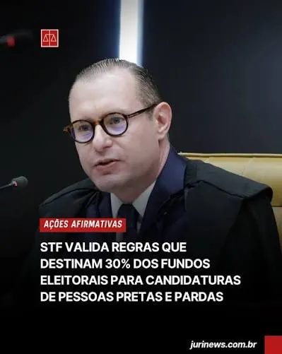 Equilíbrio nas Urnas: STF valida regra que exige repasse proporcional do Fundo Eleitoral para candidatos negros