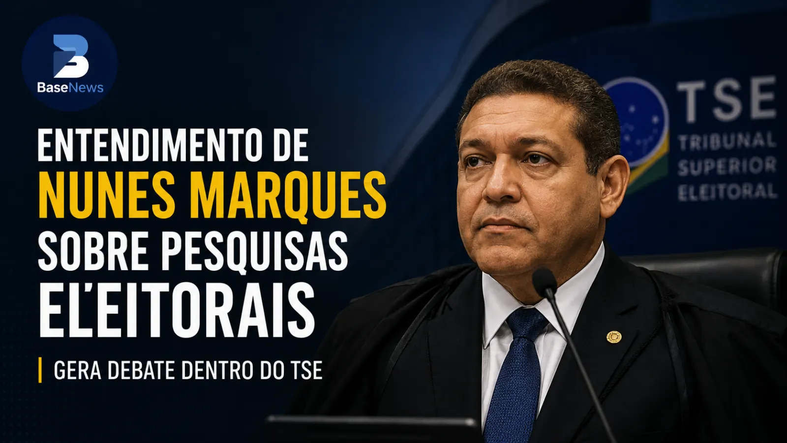 Decisão de Nunes Marques sobre pesquisas eleitorais provoca reação nos bastidores do TSE