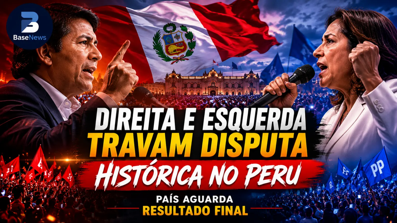 Peru vive disputa voto a voto entre direita e esquerda e resultado segue indefinido