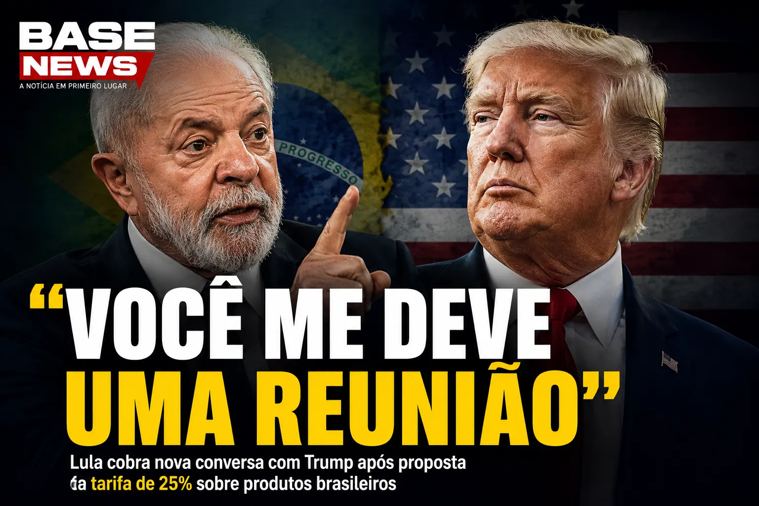 Lula cobra nova conversa com Trump após proposta de tarifa dos EUA sobre produtos brasileiros