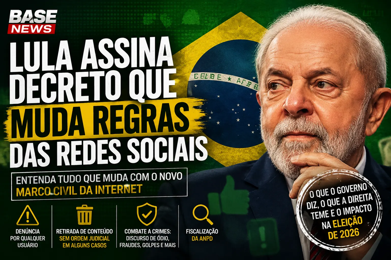 Decreto de Lula muda regras das redes sociais em pleno ano eleitoral e reacende temor de censura política