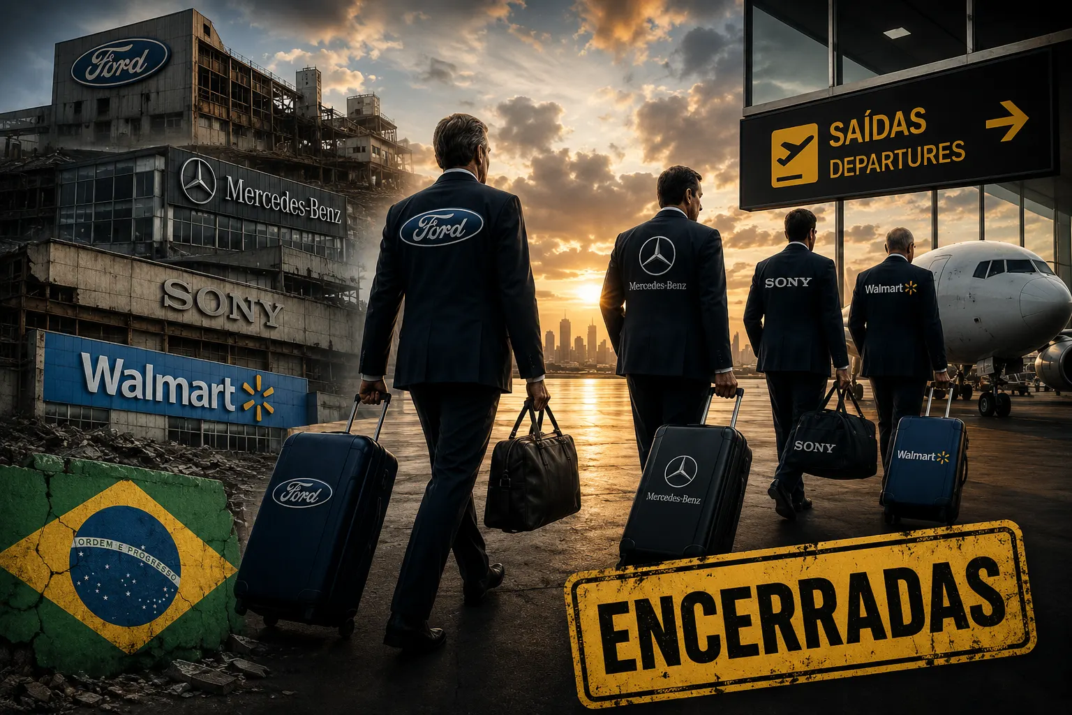 Grandes empresas reduziram ou encerraram operações no Brasil; entenda os principais motivos