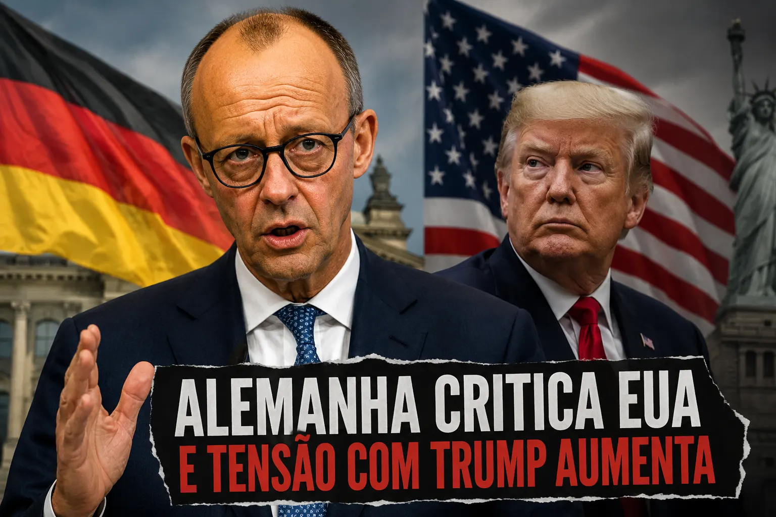 Chanceler da Alemanha diz que não recomendaria filhos viverem nos EUA e aumenta tensão com Trump