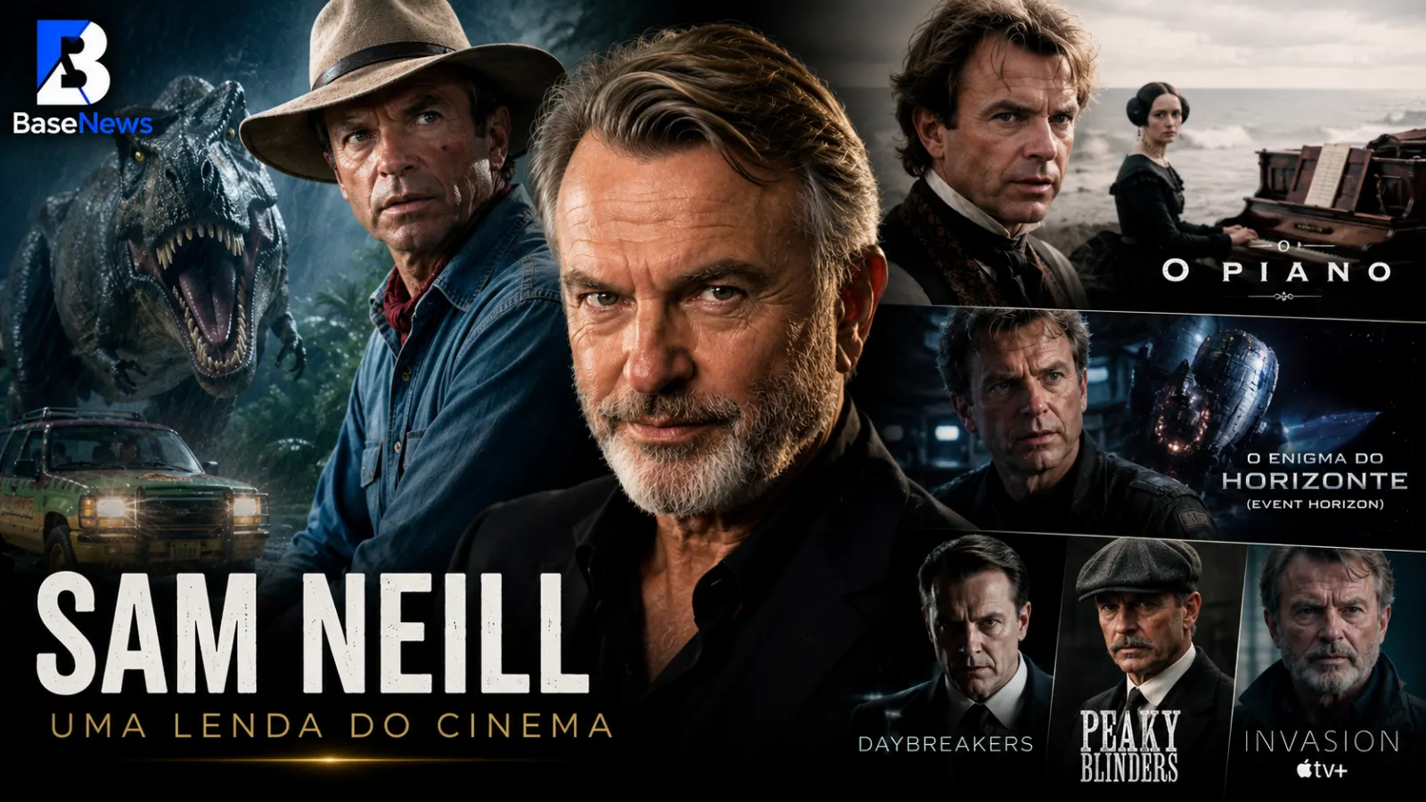 Morre Sam Neill, astro de "Jurassic Park", aos 78 anos