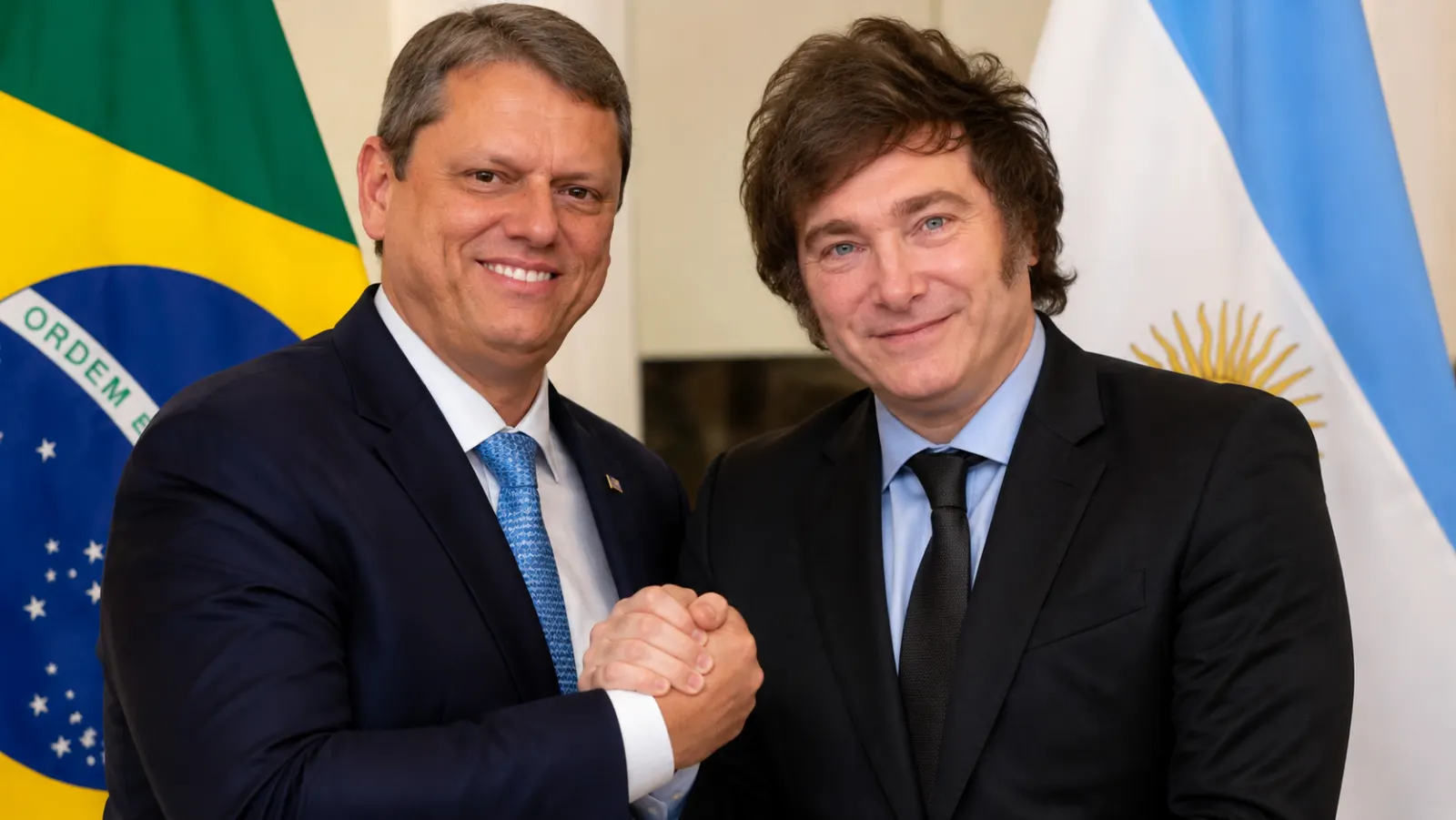 Milei confirma agenda em São Paulo e terá reunião com Tarcísio antes de evento de Flávio Bolsonaro
