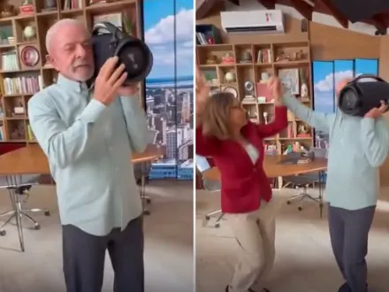 Lula aparece dançando com caixa de som ao lado de Janja em nova tentativa de impulsionar campanha nas redes