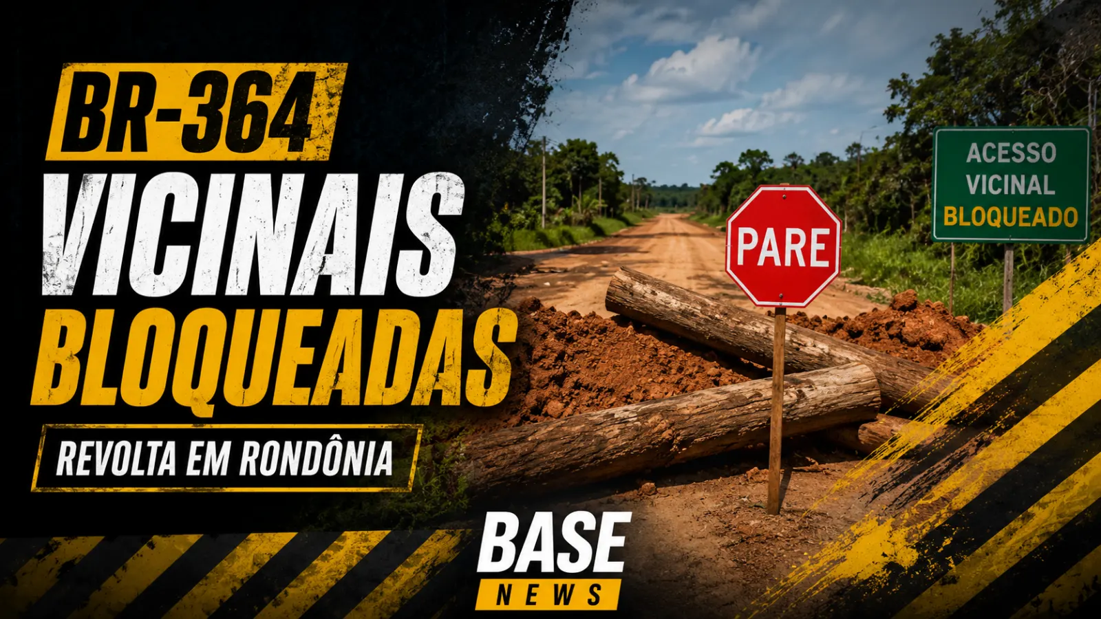 Fechamento de vicinais na BR-364 gera revolta em Rondônia e mobiliza parlamentares