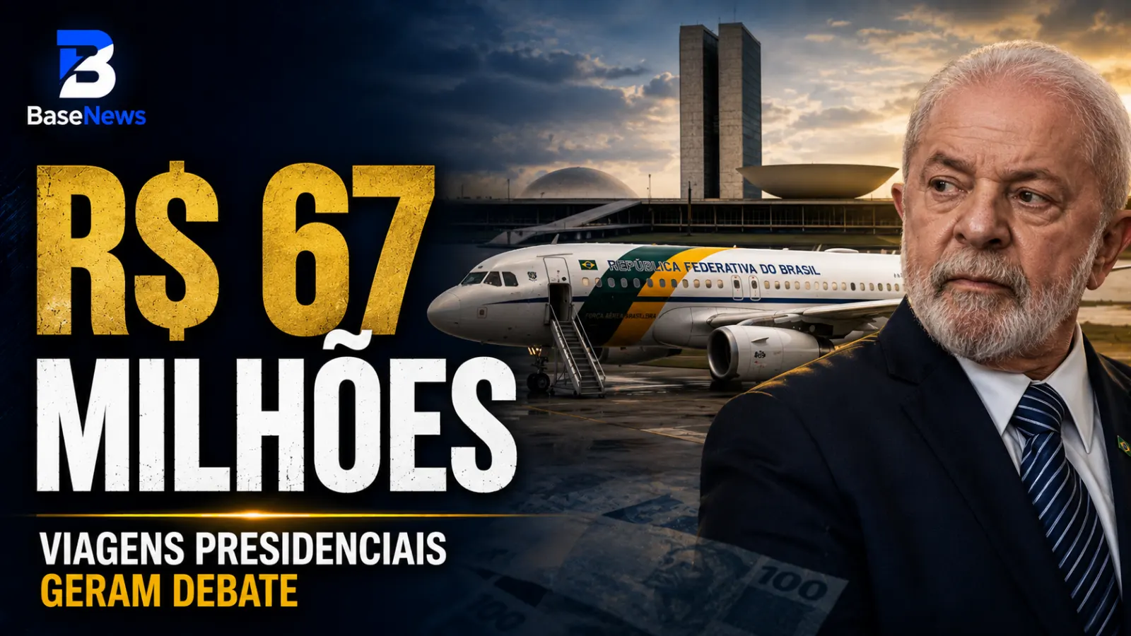 Gastos com viagens de Lula e Janja ultrapassam R$ 67 milhões em 2026, apontam dados oficiais