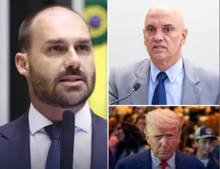 Eduardo Bolsonaro quer volta de sanções contra Moraes e aposta em vitória de Flávio para mudar relação com os EUA