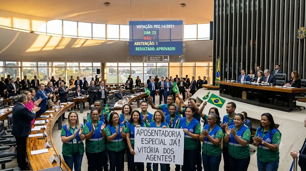 Senado aprova aposentadoria especial para agentes de saúde