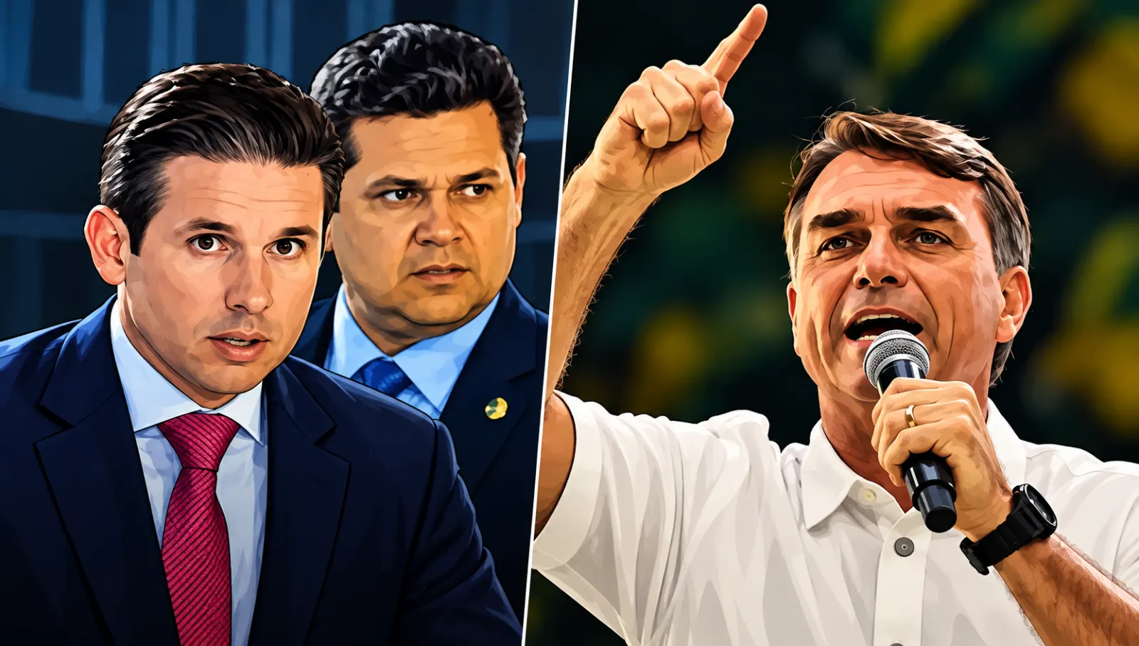 Flávio Bolsonaro articula mudança no comando do Congresso e não quer Hugo Motta nem Alcolumbre em 2027